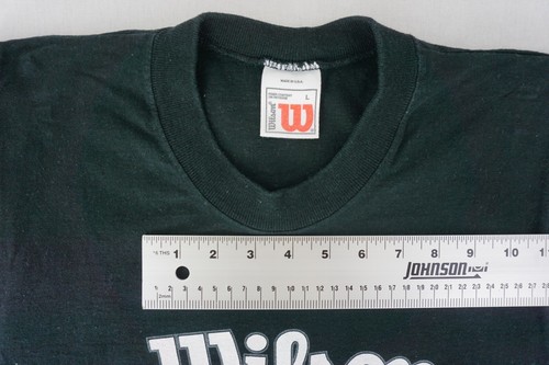 Vintage Wilson heavyweight sleeveless black shirt tagged large athletic - Picture 14 of 16