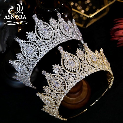 Luxury Bridal Headpiece Wedding Accessories Tiaras Crowns Hair Crystals Jewelry - Picture 1 of 19