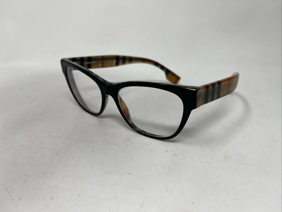 GAFAS BURBERRY ITALY B 2301 3806 53-16-140 NEGRAS A CUADROS LG51 Foto 3 de 4