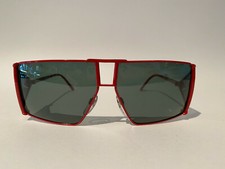 NOS 1980s Gianni Versace RED sunglasses with side shields model 978 032 RD 