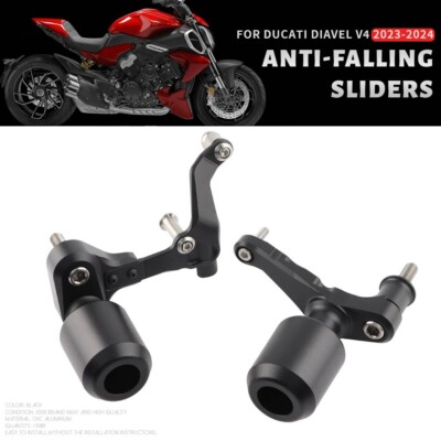 CNC Frame Sliders Falling Crash Protector Fit For Ducati Diavel V4 2023 2024