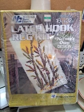 National Yarn Crafts Natures Own Design latch hook kit 16" x 32"