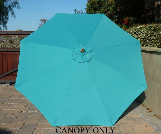 Formosa Covers 9ft Umbrella Replacement Canopy 8 Ribs In Turquoise Olefin For Sale Online Ebay