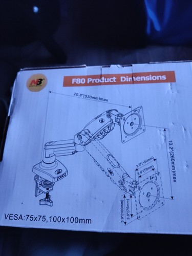 New North Bayou Flexi Mount Desktop 17"-30" Single Computer Arm - 第 10/10 張圖片