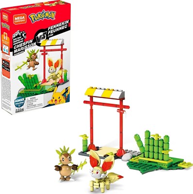 Mega Construx Pokemon Chespin vs. Fennekin Construction Set GFV79 NISB