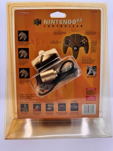 Nintendo 64 Gold Toys R Us Exclusive Gold Controller Blister Pak **BRAND NEW** - Afbeelding 2 van 7