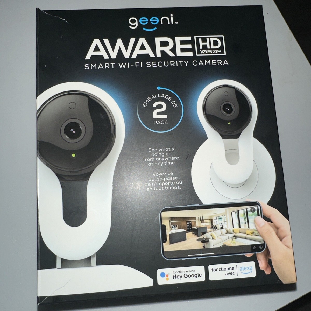 Wi Fi Geeni Aware Geeni Sentinel 1080p HD Indoor Tilt Wi-Fi