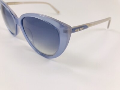 New Nine West NW633S 410 Blue Iridescent Sunglasses 56mm with Case New Nine West NW633S 410 Blue Iridescent Sunglasses 56mm  main image 3
