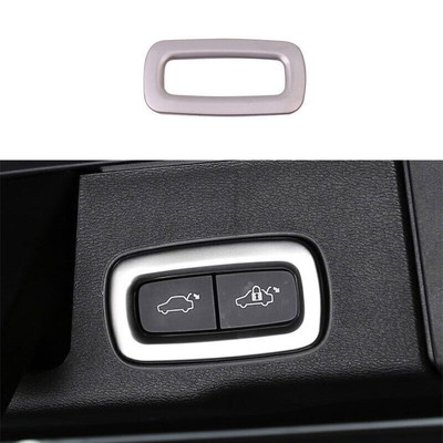 Matte Silver Back Door Tailgate Switch Cover Trim 1PCS For Volvo XC90 2016-2023