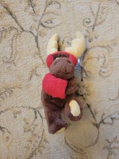 Dakin Christmas Moose With Tag