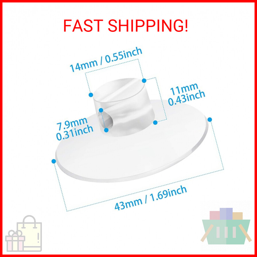 ChengFu 4 Pack Bathroom Shower Caddy Connectors Suction Cups, Heavy