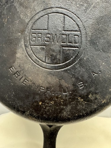 Sartén de hierro fundido GRISWOLD de colección # 8 LOGOTIPO DE BLOQUE GRANDE - Cuchara de hierro - Imagen 8 de 9