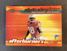 2001 Invincible CHRIS CHAMBERS Afterburners /2000 Rookie RC Card #11 Dolphins