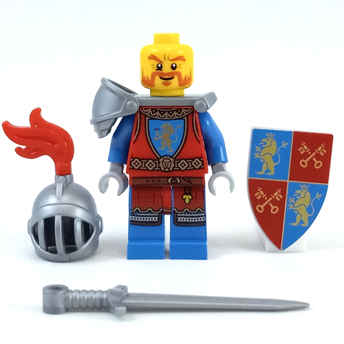 LEGO Castle Lion Knight Minifigure Rare BAM Shield Medieval 21325 King 10305 - Picture 4 of 7