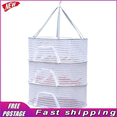 4 Layer Herb Drying Rack with Zips Removable for Flowers Buds Plants Organizer