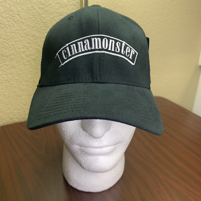 Cinnamonster Flexfit baseball cap, by Yupoong, S/M, Black, New with tags