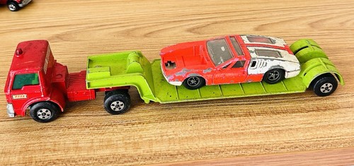 Lesney Matchbox 1971 KING SIZE K17A TAYLOR WOODROW TRACTOR & DINKY MANGUSTA LOT - Picture 2 of 11