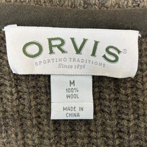 Orvis Men Sleveless 100% Wool Vest Jacket Size Medium Plaid D005 -5 - Picture 13 of 13