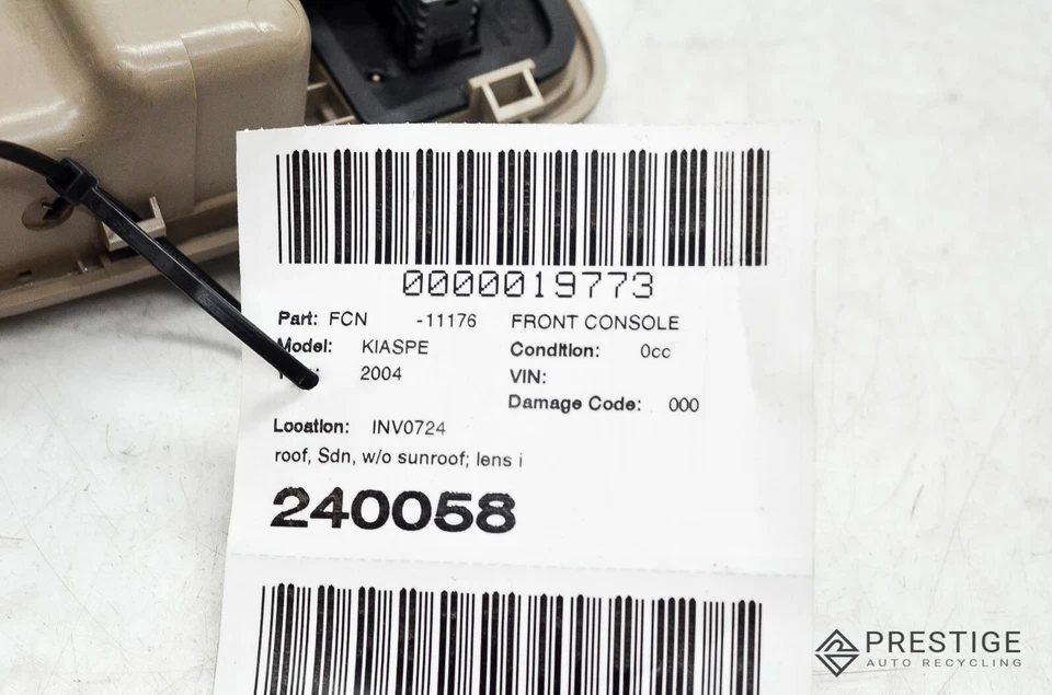 KIA SPECTRA 2004-2006 techo superior consola domo luz OEM Foto 4 de 4