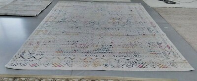 IVORY / FUCHSIA 10' X 13' Back Stain Rug, Reduced Price 1172707093 TUL268E-10