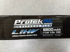 ProTek RC 1S 130C Low IR Si-Graphene + HV LiPo Battery 3.8V/8800mAh PTK-5105-22 