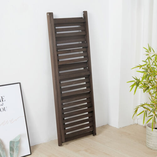 Retro 4 Tier Wooden Ladder Bookcase Folding Book Shelf Plant Stand Storage Rack - Picture 5 of 12