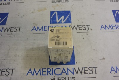 NEW ALLEN BRADLEY 800T-Q24 PILOT LIGHT GREEN LENS 24V SER T