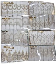 SET OF 6 LACE TURKISH TOWELS BEAUTIFUL  HAND TOWEL BEADED EMBROIDERED GIFT