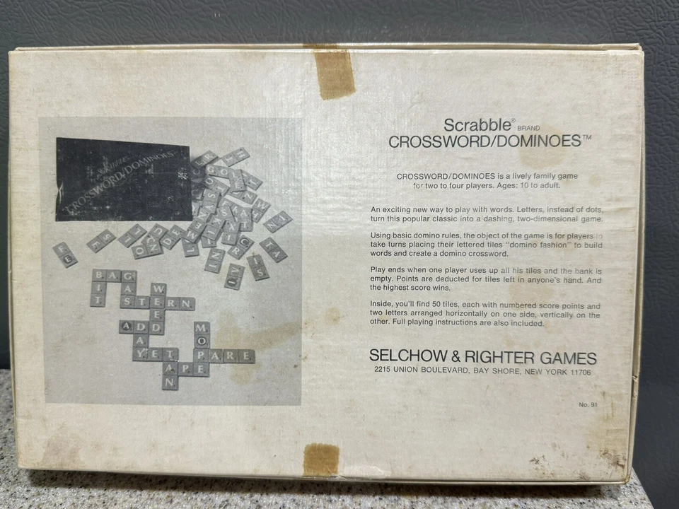 Vintage Scrabble Crossword Dominoes Game 1975 Complete in VGC - Image 2 of 4