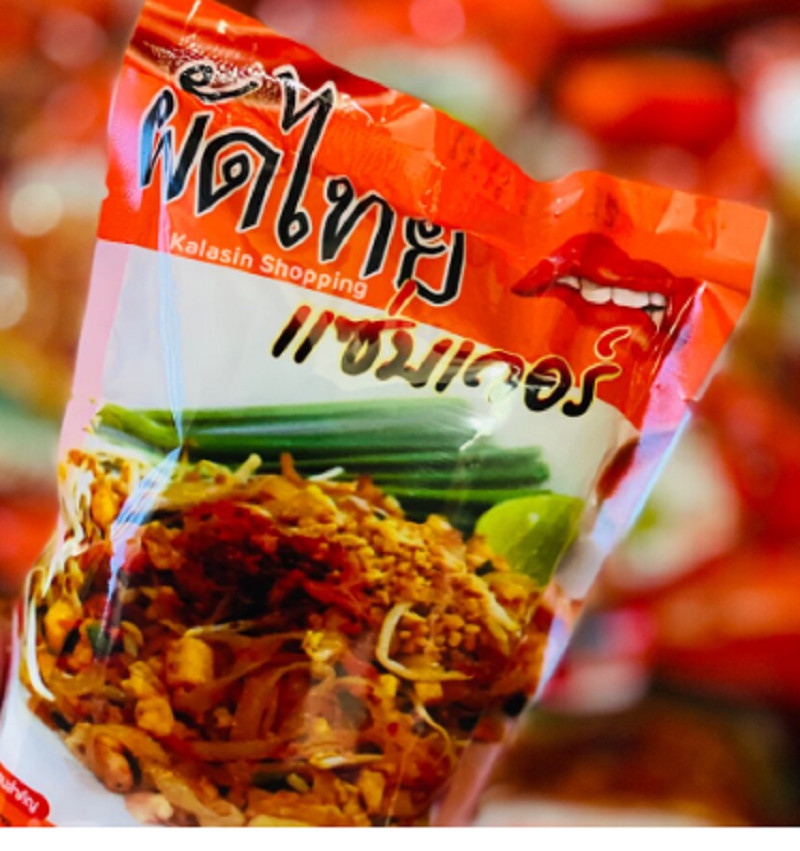 Almohadilla instantánea comida tailandesa fideos fritos para fiesta regalo receta amante platos resbaladizos
