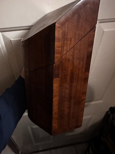 Scatola portacoltelli Maitland Smith in legno massello di burl con rara piastra incisa Maitland-Smith - Foto 5 di 7