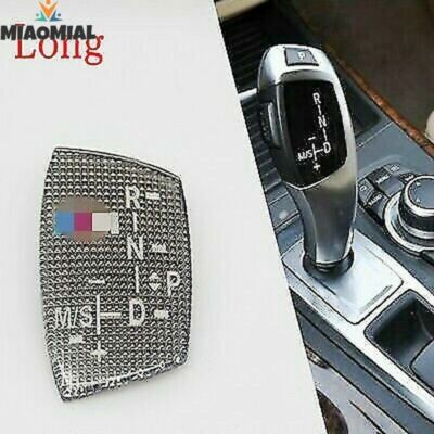 Long Type Gear Shift Knob Panel Sticker AT for BMW //M E82 E90 E60 F10 F30 F34