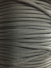 US Made Charcoal Gray 550 Paracord Type III 7 Strand Para Cord 10 25 50 100 Feet