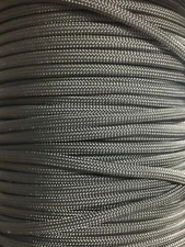 US Made Charcoal Gray 550 Paracord Type III 7 Strand Para Cord 10 25 50 100 Feet