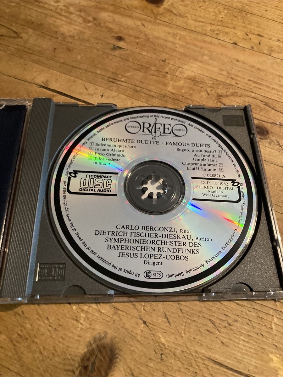 Duette: Dieskau/ Bergonzi - Cd- 09151 4011790028125| eBay