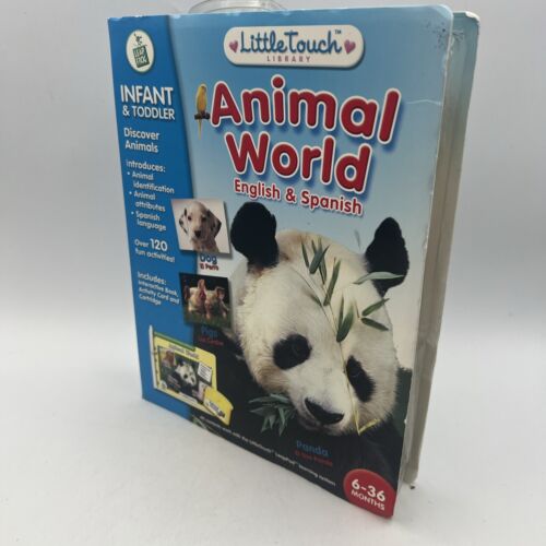 LeapFrog Little Touch Animal World English and Spanish Cartridge & Book NEW! - Picture 2 of 8