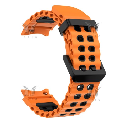 For Samsung Galaxy Watch 7 6 5 4 6/4 Classic 5 Pro Two-tone silicone band strap - Picture 36 of 87
