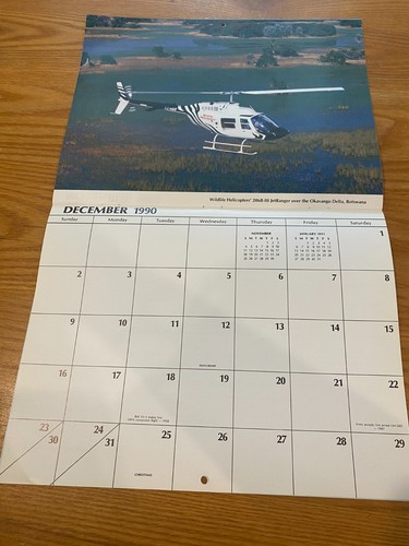 1990 Bell Helicopter Textron Appointment Calendar Bell XV-15 206 Cobra AH-1J 222 - Picture 13 of 15