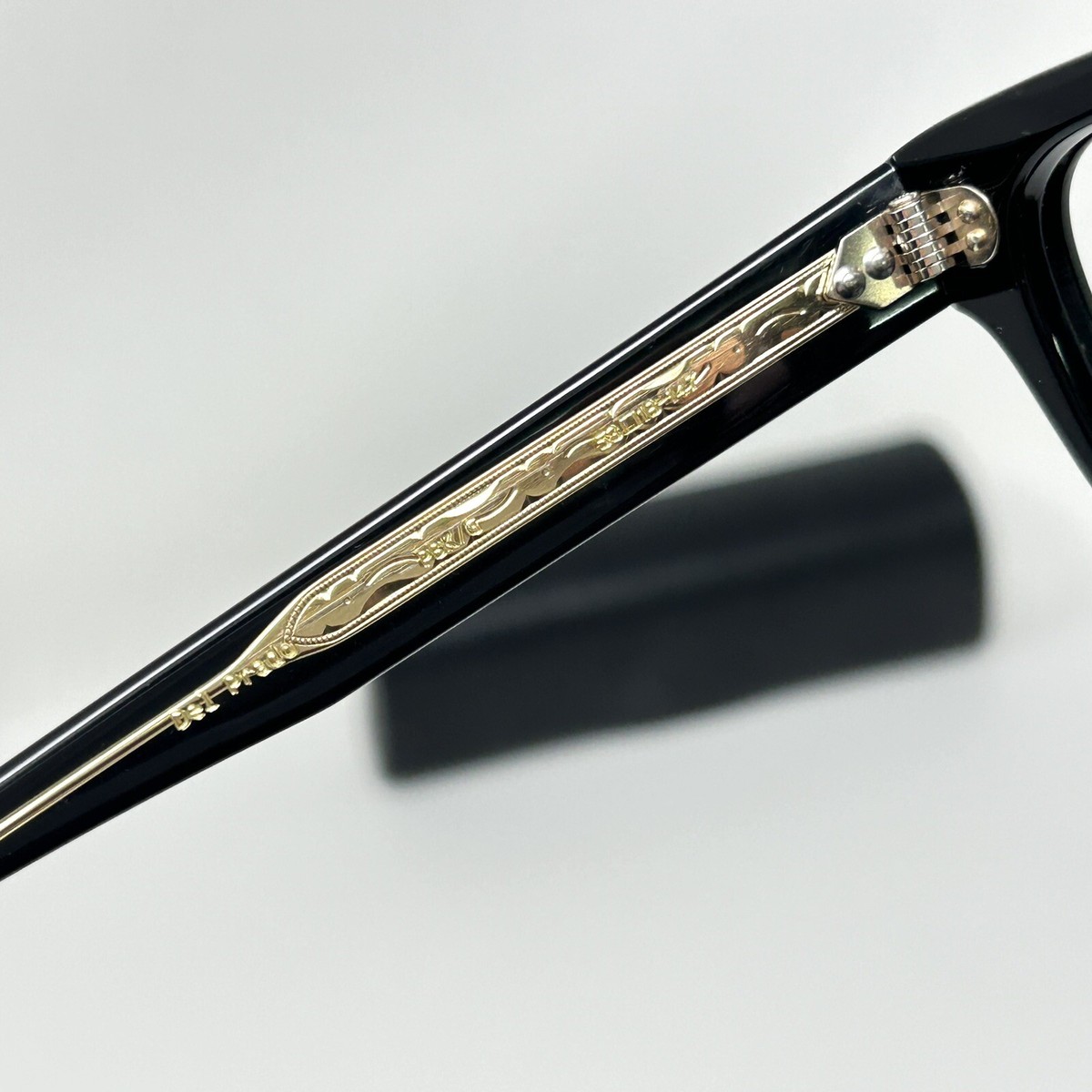 eyevan Del Prado Eyeglasses Frame Black PBK/G Made In Japan eyevan Del Prado Eyeglasses Frame Black PBK/G Made In Japan