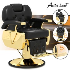 Black Gold HeavyDuty Recline Hydraulic Barber Chair All Purpose Salon Spa Beauty