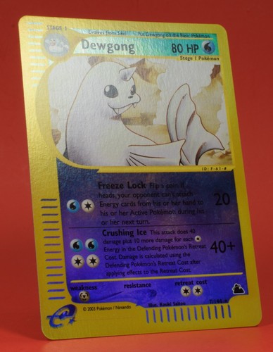 Pokemon TCG English Card e-Series Skyridge Dewgong Reverse Holo 7/144 - Picture 3 of 6