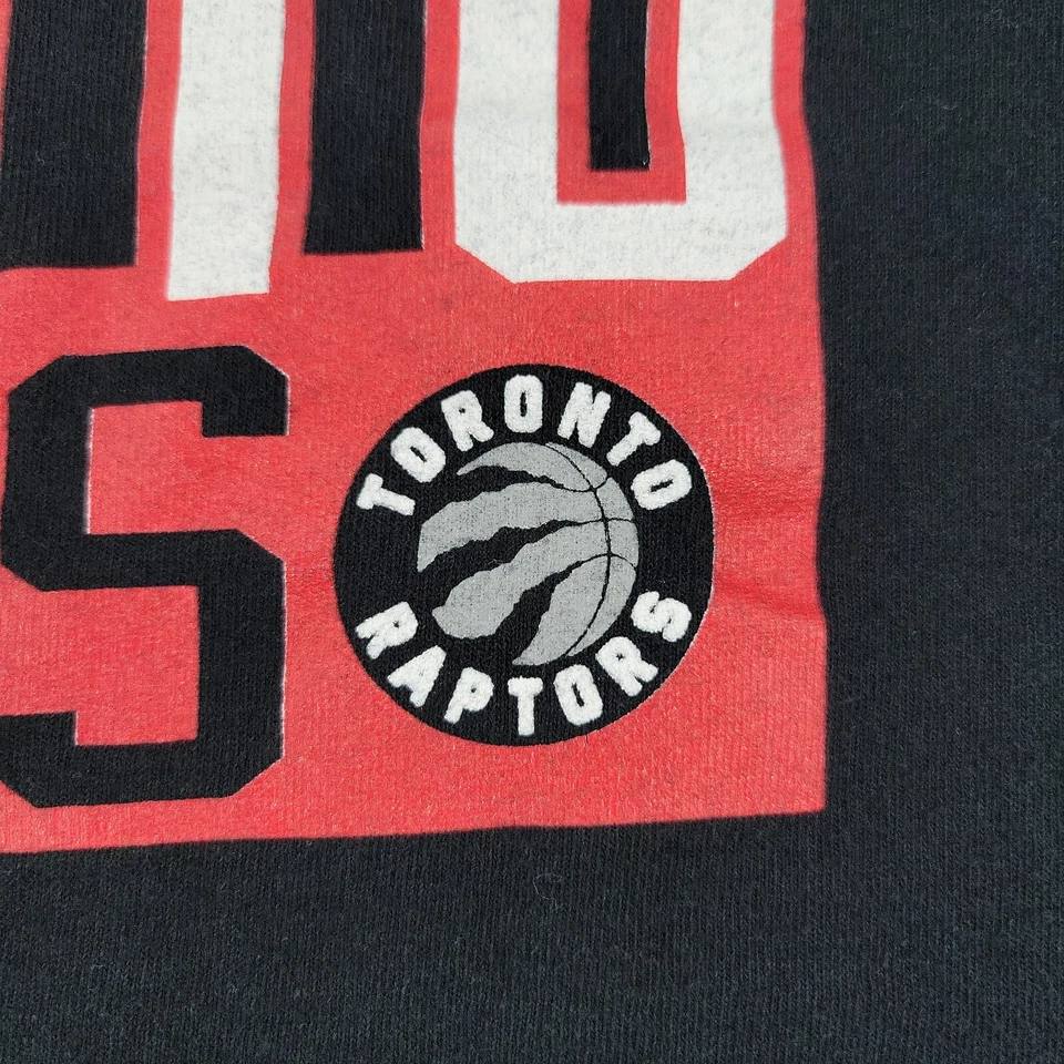 Toronto Raptors Shirt Men's Large Black NBA Basketball Serge Ibaka Short Sleeve - Image 3 of 4