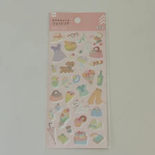 Daiso Girly Shopping Outing Sticker Sheet