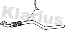 Klarius centre pipe fits Opel meriva 1.6 03-06 GM662D