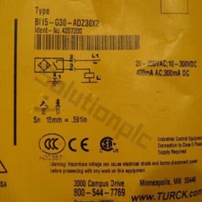 Turck BI15-G30-ADZ30X2 Proximity switch (1PCS New in box )
