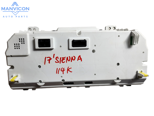 2017 Toyota Sienna Speedometer Instrumental KPH 183K Cluster 83800-08650-00 OEM - Picture 2 of 12
