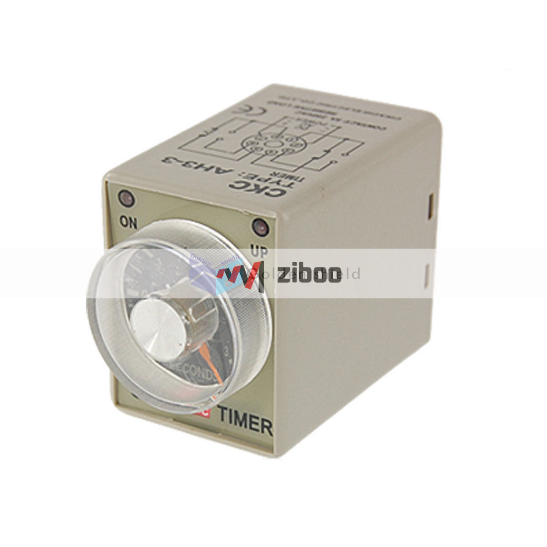 IIVVERR AH3-3 DC 24V 8 pinos DPDT 0-6 minutos 6 min Power on Delay Timer  Relay(AH3-3 DC 24V 8 Pines DPDT 0-6 Minutes 6Min Power on Delay Timer Time  Relay