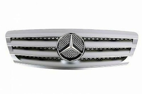 2003 04 05 06 for Mercedes W220 S Class Silver Sport Grille After Facelift only - Bild 2 von 3