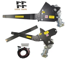 68-70 Mopar Charger Front & Rear Power Window Kit w Nostalgic Switches Console