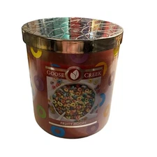NEW GOOSE CREEK CEREAL FRUITY HOOPS CANDLE-14.5 OZ Hard To Find